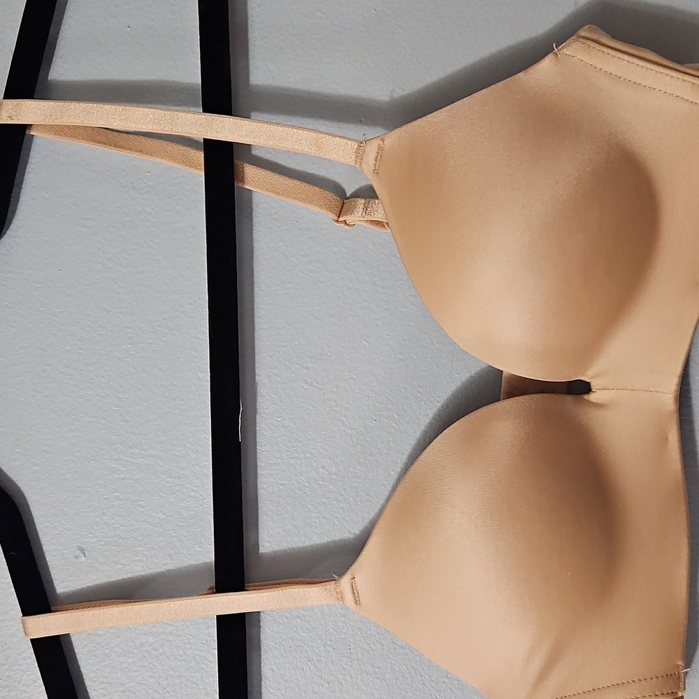 Auden Light Tan Padded Push Up Wire Free Bra Size 32A